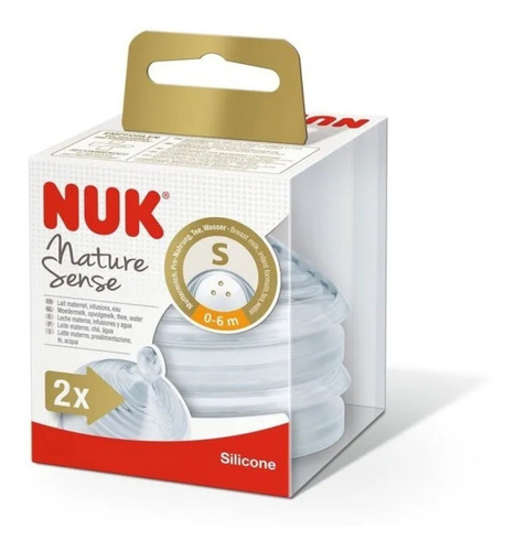 Tetina Natural Sense Nuk 0-6m 6-18m Respuesto X 2