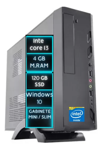 Mini Computador Cpu Pc Intel Core I3 4gb Ssd 120gb W10 Wifi Mini Computador Cpu Pc Intel Core I3 4gb Ssd 120gb W10 Wifi