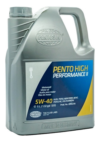 Aceite Para Motor 5w-40 Sintetico 5 Lt Pentosin Aleman Bmw