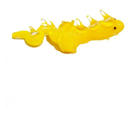 Glass Anim Pipe Size Big Type Dragon Yellow - Burning Loving