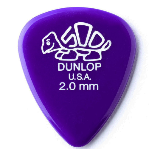 Palheta Violão Guitarra Cavaco 2.0mm Dunlop Kit C/ 8 Un