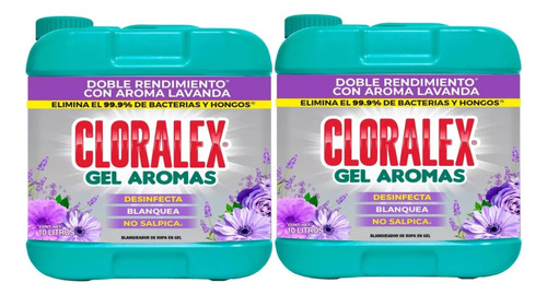 2 Cloralex En Gel Aromas 10 Lt