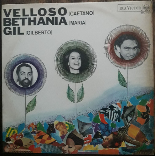 Lp Vinil (vg+) Velloso Bethânia E Gilberto Gil 1a Ed Br 1968