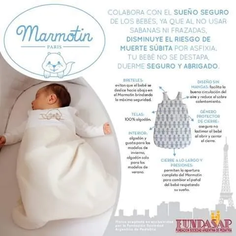 Bolsa De Dormir Bebe Marmotin Invierno 3 A 6 Meses Env o gratis