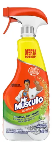 Desengordurante Mr. Músculo Cozinha Limão Borrifador 500ml