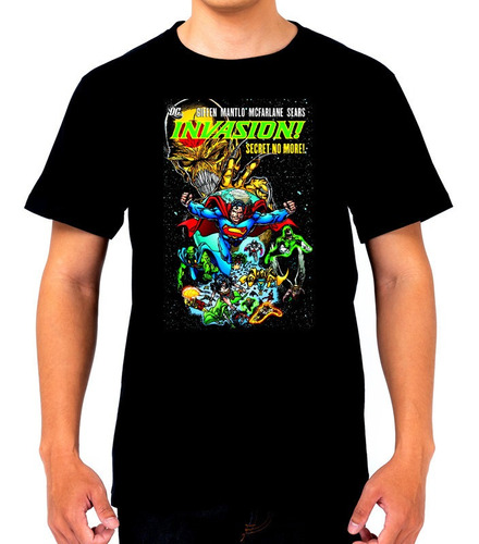 Remera Dc Comics Invasion  183 Dtg Minos