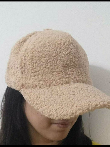 Gorra Mujer Visera Peluche Abrigada Moda Femenina 