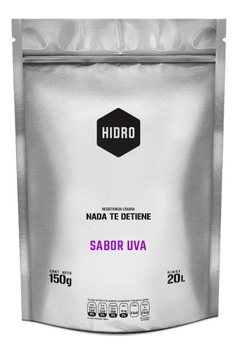 Hidro 220 Sobre150 Gr Para 20 Lts - Sabor Uva