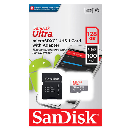 Memoria Sandisk Micro Sdxc Ultra 128gb Cl10