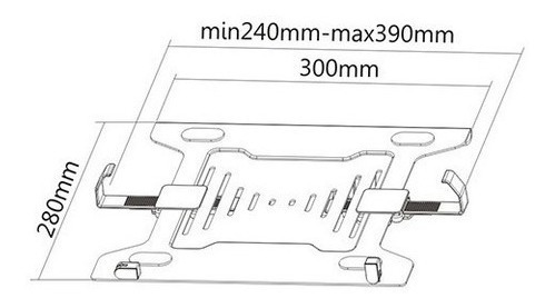 Imagen 2 de 9 de Bandeja Para Portatil - Tablet De Adaptacion Vesa Universal