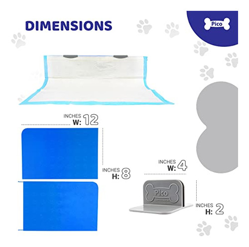 Pico Potty Wall - Soporte Vertical Para Almohadillas Para Or