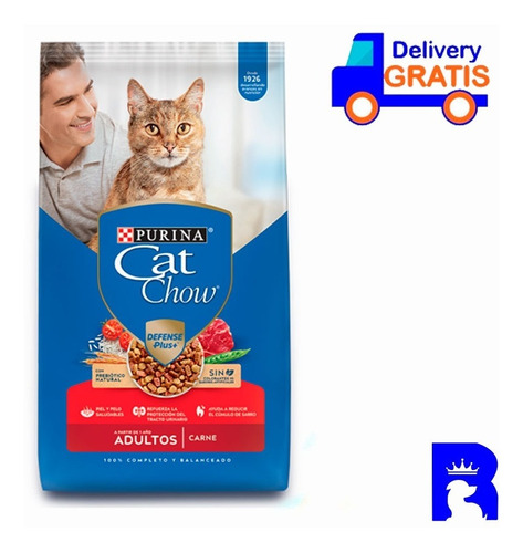 Alimento Para Gato Cat Chow Adulto Carne 15 Kg Purina