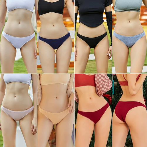 Set De 5 Bragas Para Mujer, Lencería De Algodón, Ropa Interi