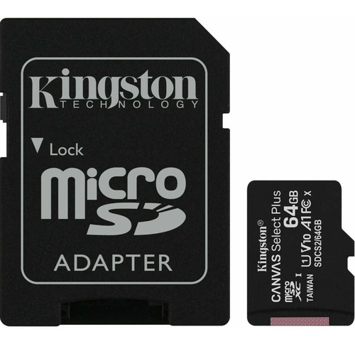 Imagen 2 de 2 de Memoria Micro Sd Kingston 64gb Clase 10 Original Chacao Tien