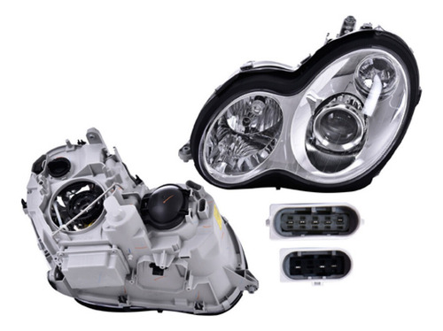 Faro Izq Eléctrico C/motor P/foco Xenón C/lupa C320 03/05