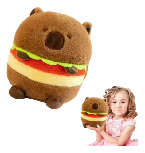 Ll Burger Capibara Peluche Realista Muñecas Decorativas