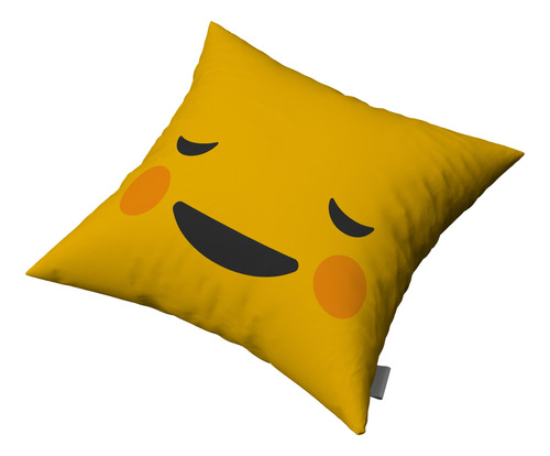 Almohadon Emoji Sonrojado Personalizables 30x30cm #003