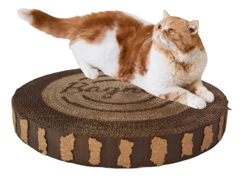 Rascador De Cartón Circular Para Gatos 5 X 33 Cm