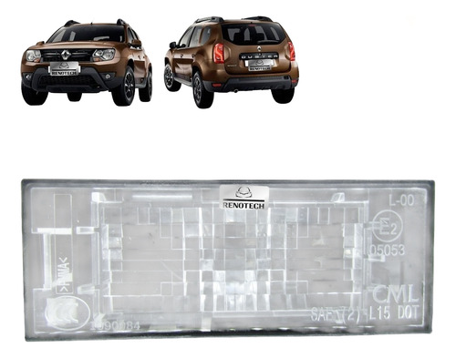 Luz De Placa Com Lampada Duster 2015 Em Diante 8200480127