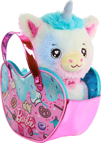 Set De Peluche Con Forma De Unicornio De Barbie Con Monedero
