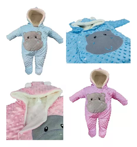 Pijama Sleeping Para Bebe De Hipopótamo Antialérgica 0-3 meses