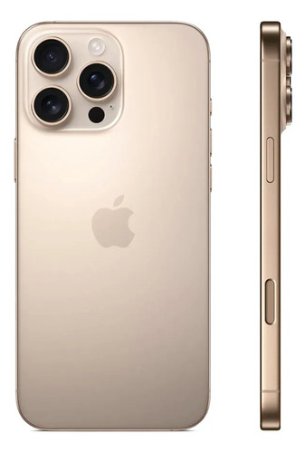 iPhone 16 Pro Max De 256gb Esim Color Black Titanium Color Dorado Claro