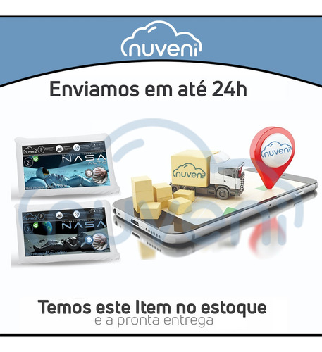 Kit 4 Travesseiro Nasa Viscoelástico Confortável Macio 10cm