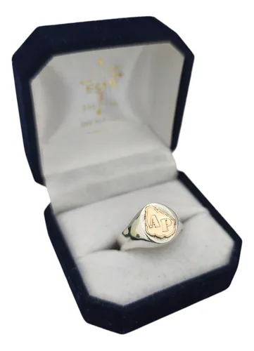 Anillo Profesión Plata Y Oro 9k Asistente Personal Plateado Y Dorado Se Fabrican A Medida