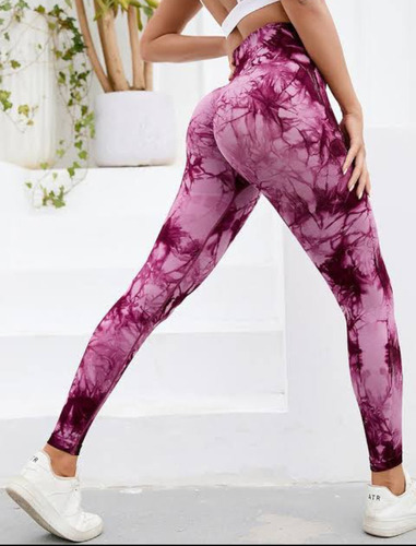 Leggins Deportivo Tye Dye Con Push Up (levanta Glúteos)