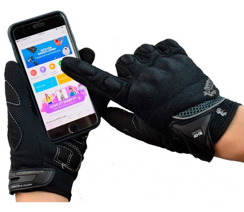 Guantes Moto Protección Térmico Táctil Semi Impermeable