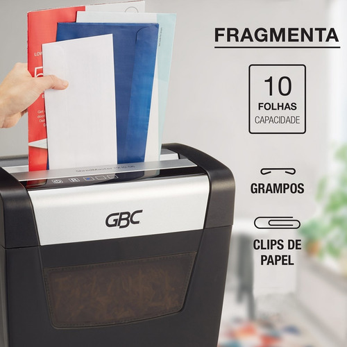 Fragmentadora De Papel 10 Folhas Supercorte 127v Px10-06