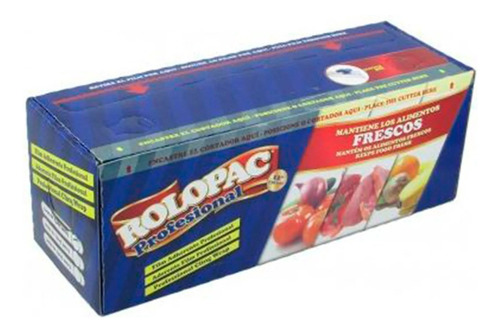 Dispenser Papel Film Rolopac Cutter Box 38 Cm X 300 Metros