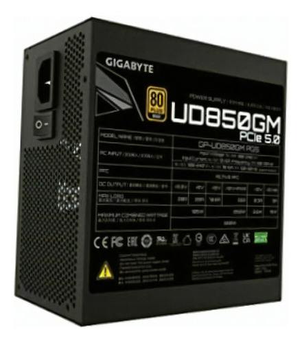 Gigabyte Psu 850w Ud850gm Atx Full Modular Color 80+ Gold PCIE 5.0