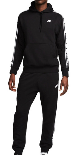 Sudadera Nike Club Fleece Sportswear -negro