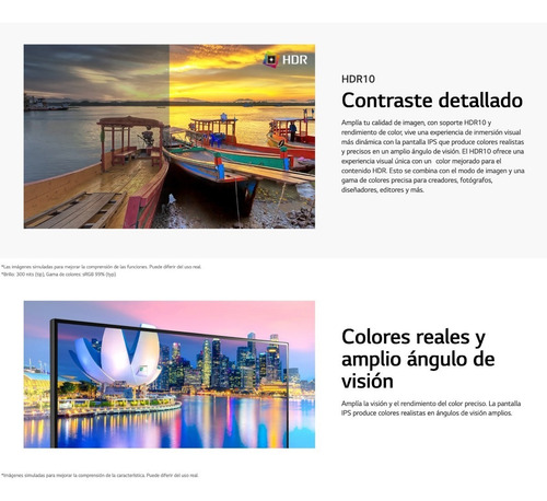 Imagen 9 de 10 de Monitor gamer LG UltraWide 29WP500 LCD 29" negro 100V/240V