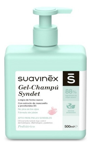 Gel Shampoo Syndet 500ml Suavinex, Mvd Kids