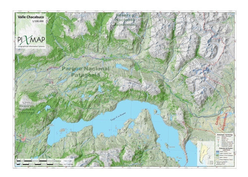 Mapa Topográfico: Valle Chacabuco - Pn Patagonia