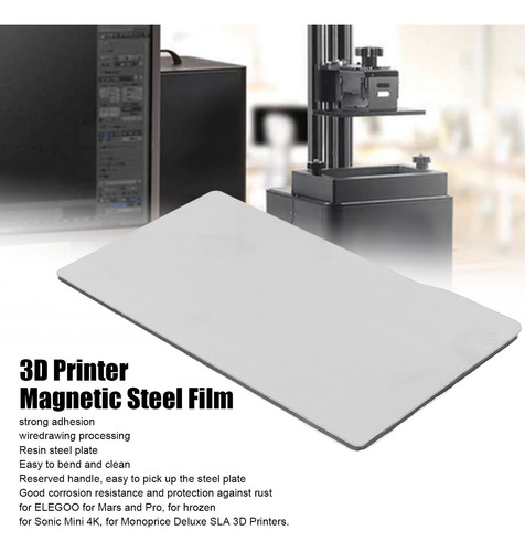 Impresora 3d De Película De Acero Magnético De 135x75mm Para