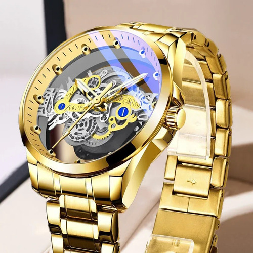 Gear Silver Steel Transparent - Nuevo Reloj Automático Hollo