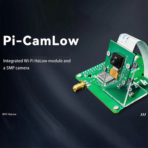 Módulo Wifi Halow Hr01 Pi-camlow Para Raspberry Pi Hat 5mp C