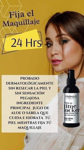 Fijador De Maquillaje Vfx Pro Time Locker Farmasi (blanco)