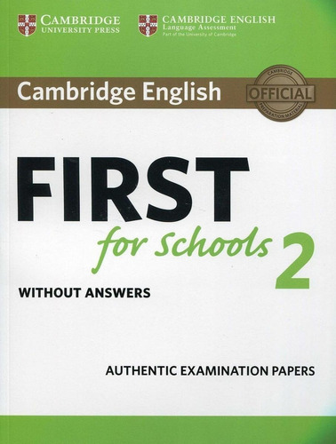 Libro: Cambridge English First For Schools 2 Student's Book 