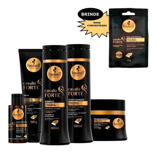 Kit Haskell Cavalo Forte 300ml + Brinde