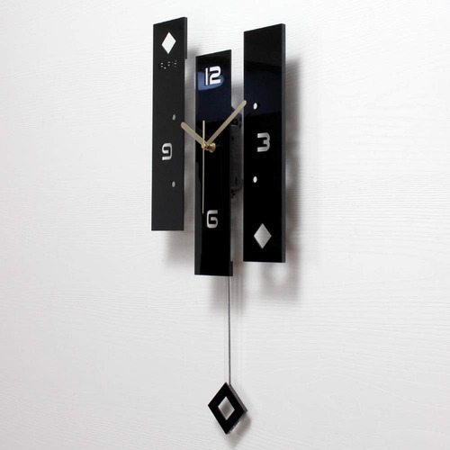 Shisedeco Creative Mute - Reloj De Péndulo Grande Moderno
