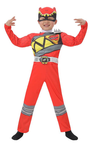 Músculo Para Cosplay Red Power Dino Charge Ranger De Dinosau