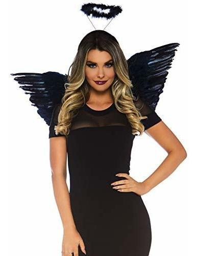 Kit De Disfraz De Ángel Con Alas Y Halo Para Mujer De Leg Avenue