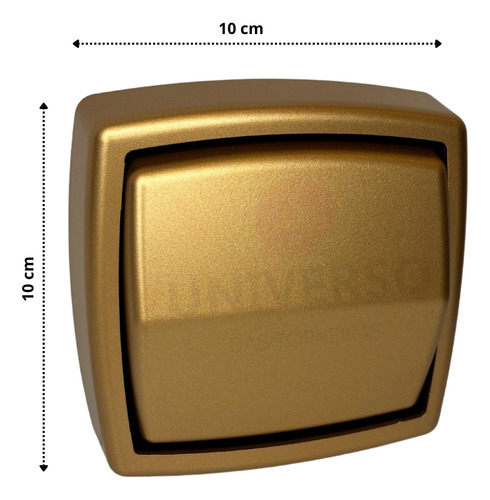 Acabamento Para Válvula Descarga Abs Gold Dourado