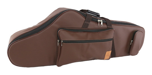Capa Bag Sax Barítono Couro Sintético Pelúcia Extra Luxo