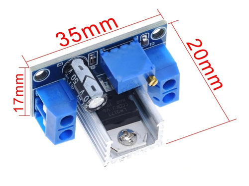 3 Modulos Fuente Regulador Lineal Lm317 4.2-40v A 1.2-37v