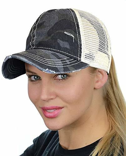 Ponycap Desordenada Alta Bun Ponytail Ajustable Gorro 42hkz